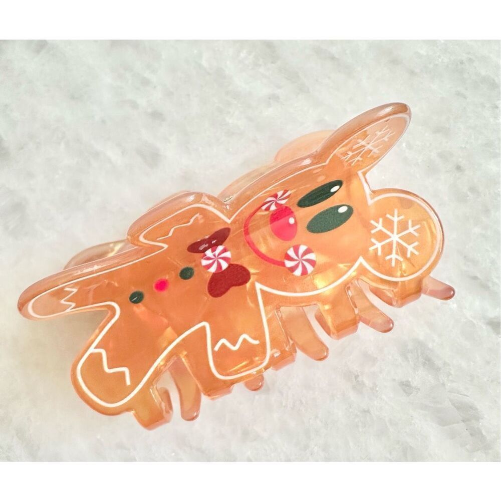 Mickey Mouse Christmas gingerbread hair claw